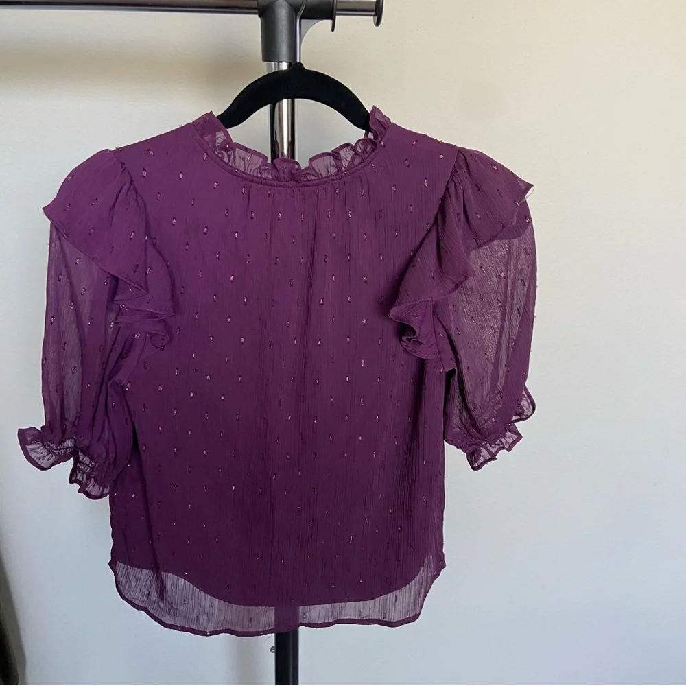 Express Ruffle  Sleeve Top - Picture 2 of 4